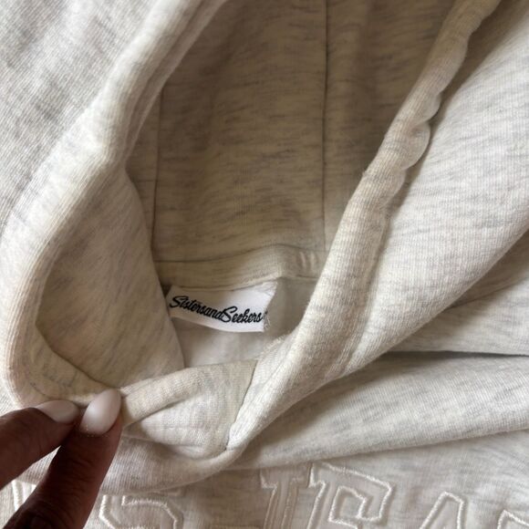 Sisters & Seekers 2 Pc Tracksuits Unisex Large Gray Heather Long Sleeve Baggy - Picture 6 of 9